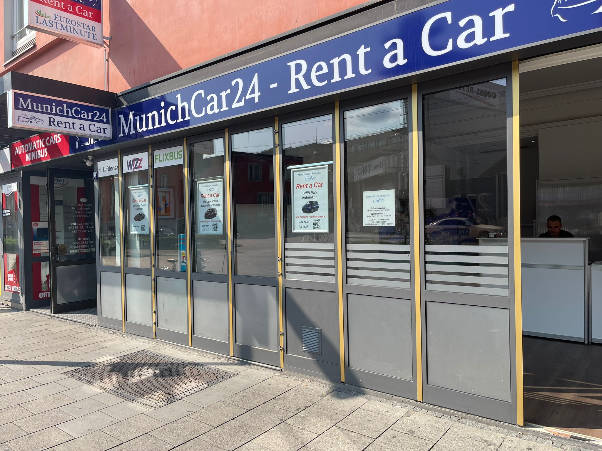 rent a car in munich train station